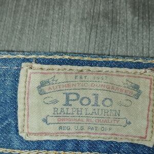Polo by Ralph Lauren Light Blue Skinny Jeans with Beige Patch